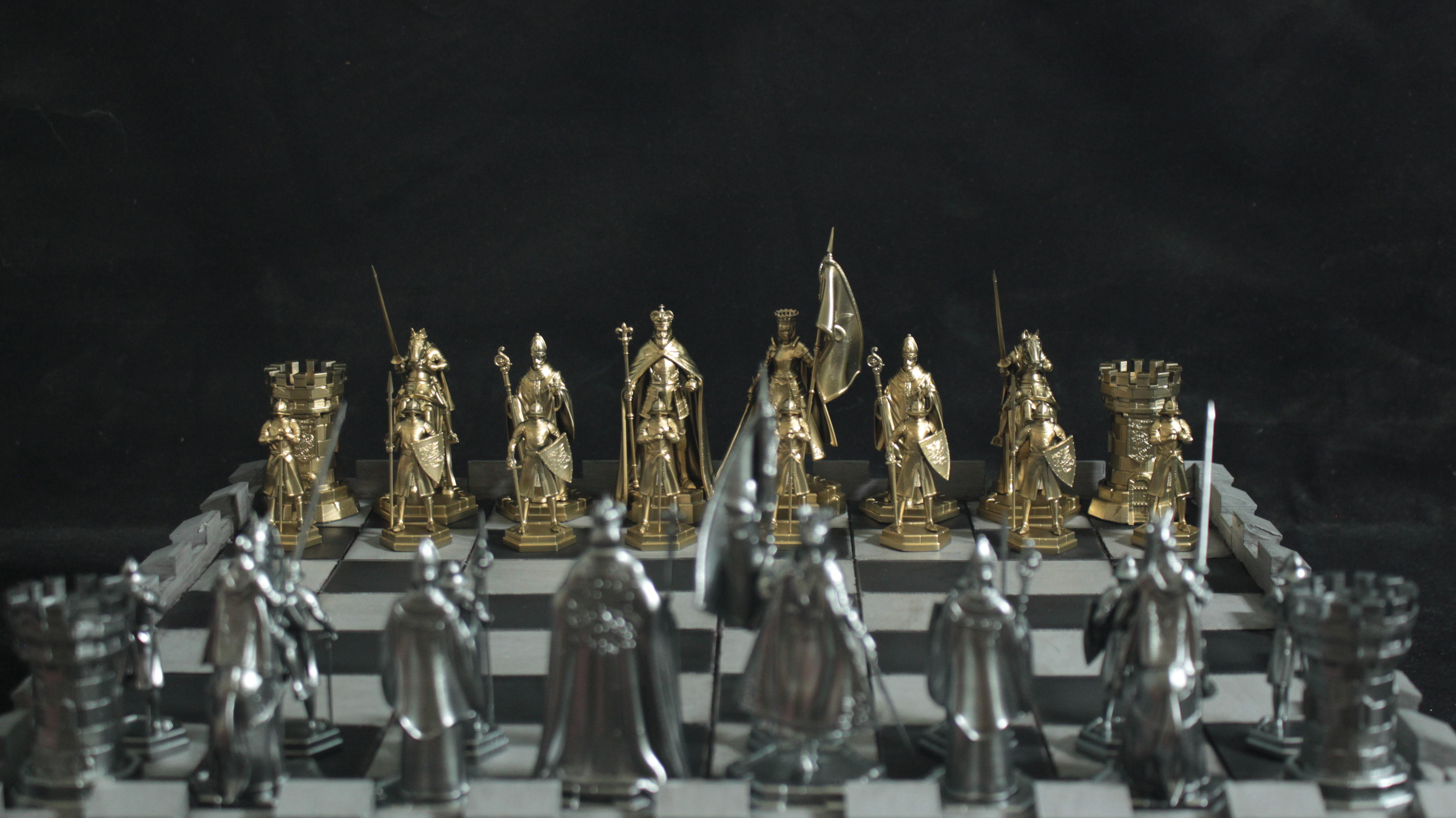 Medieval Chess Set - 3d Print Model 3D print model_7