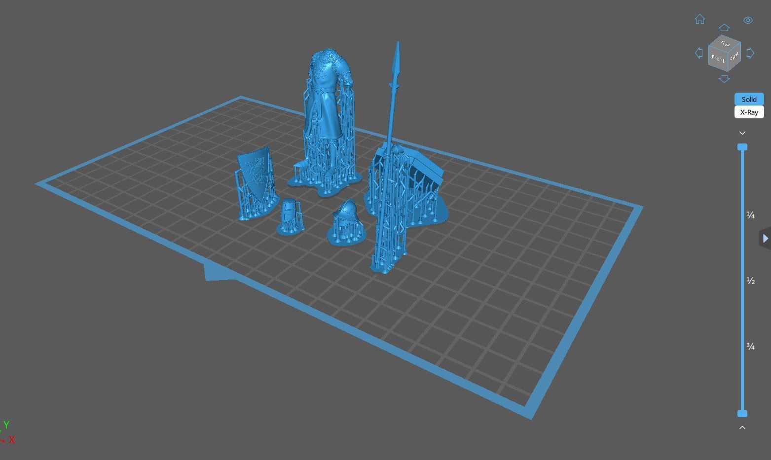 Medieval Chess Set - 3d Print Model 3D print model_25