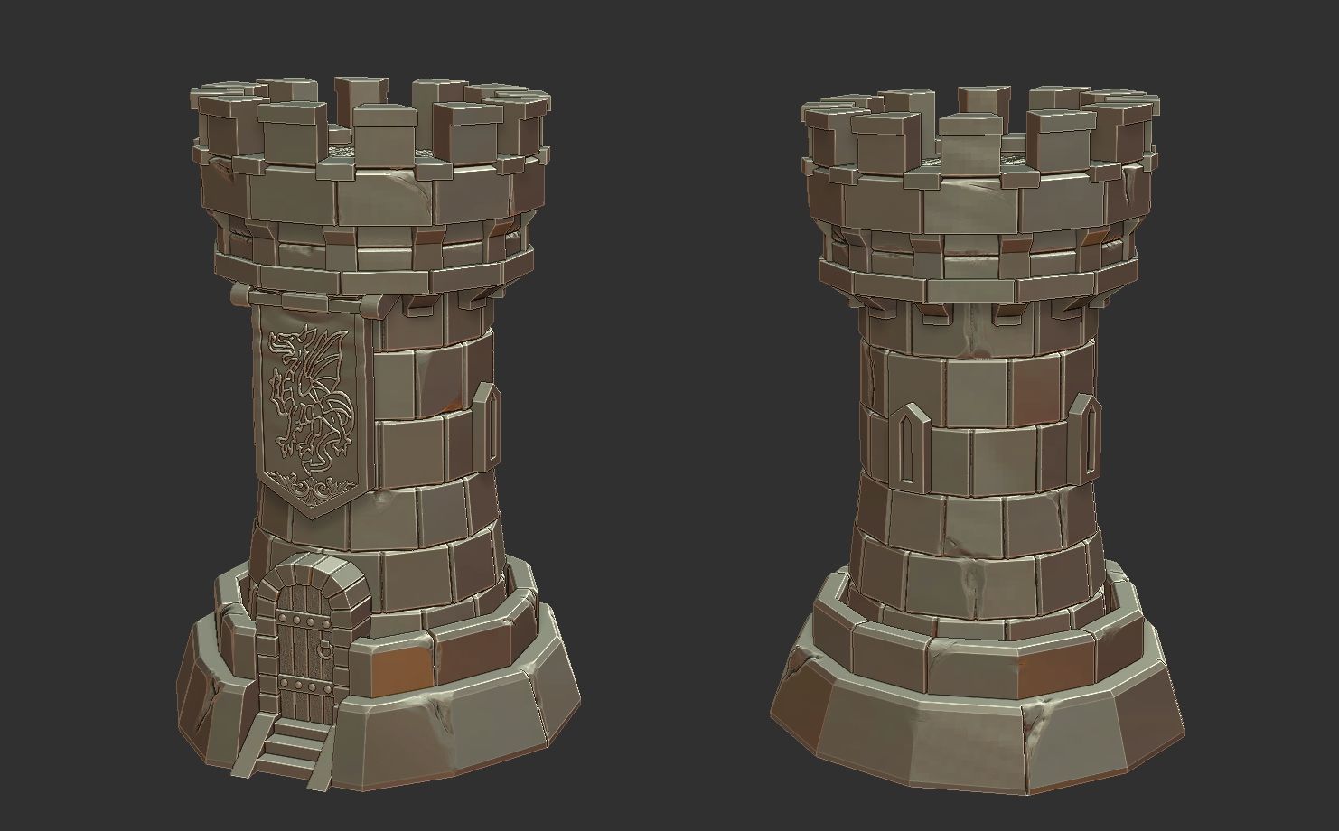 Medieval Chess Set - 3d Print Model 3D print model_18