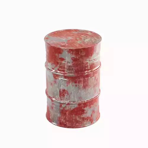 Painted Steel Barrel 01