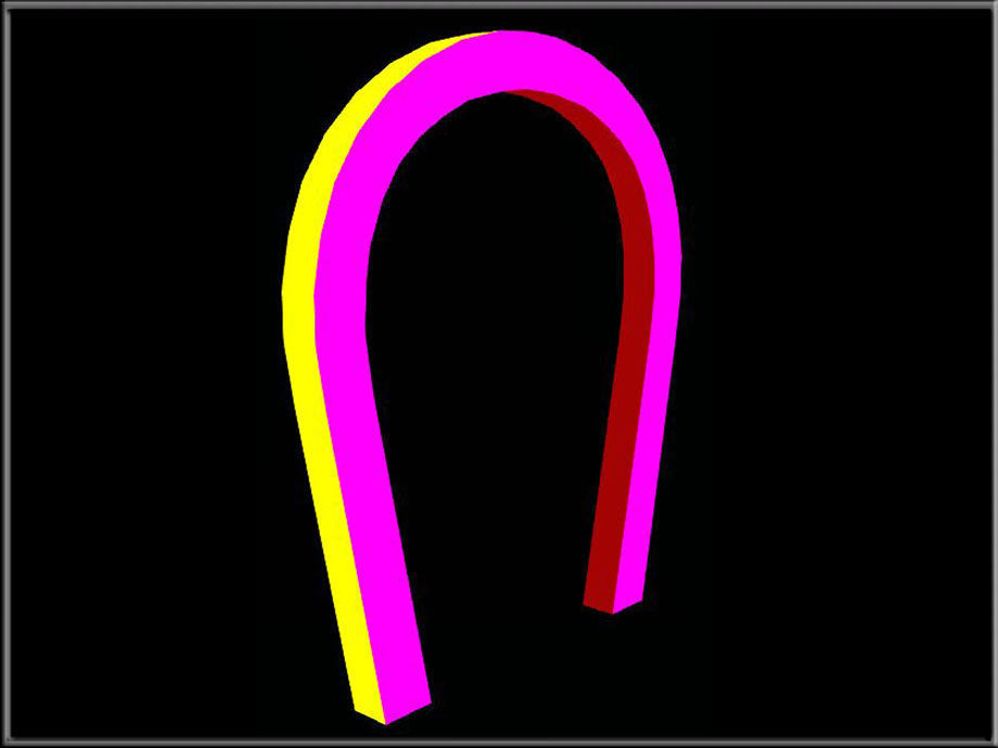 Horseshe Arch Low-poly 3D model_5