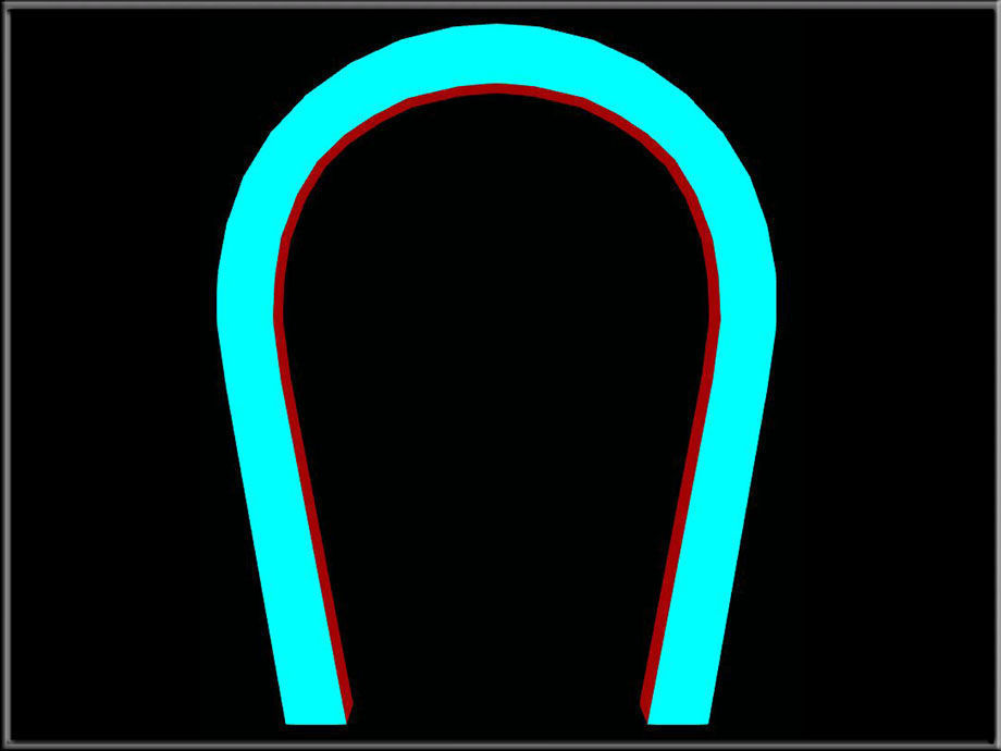 Horseshe Arch Low-poly 3D model_3