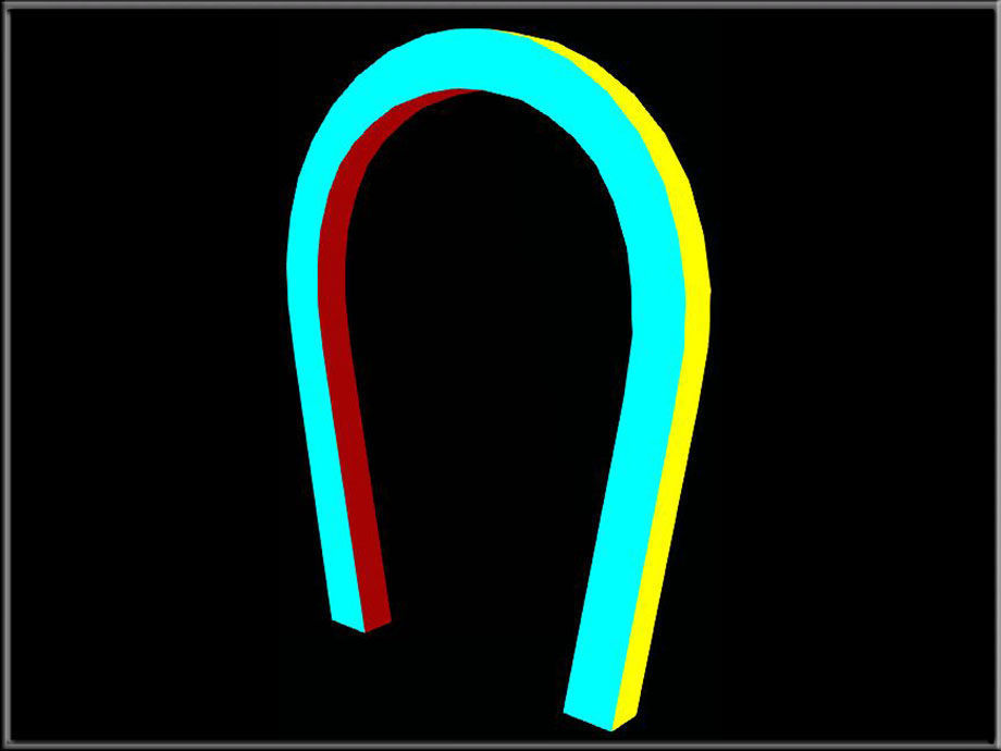 Horseshe Arch Low-poly 3D model_4