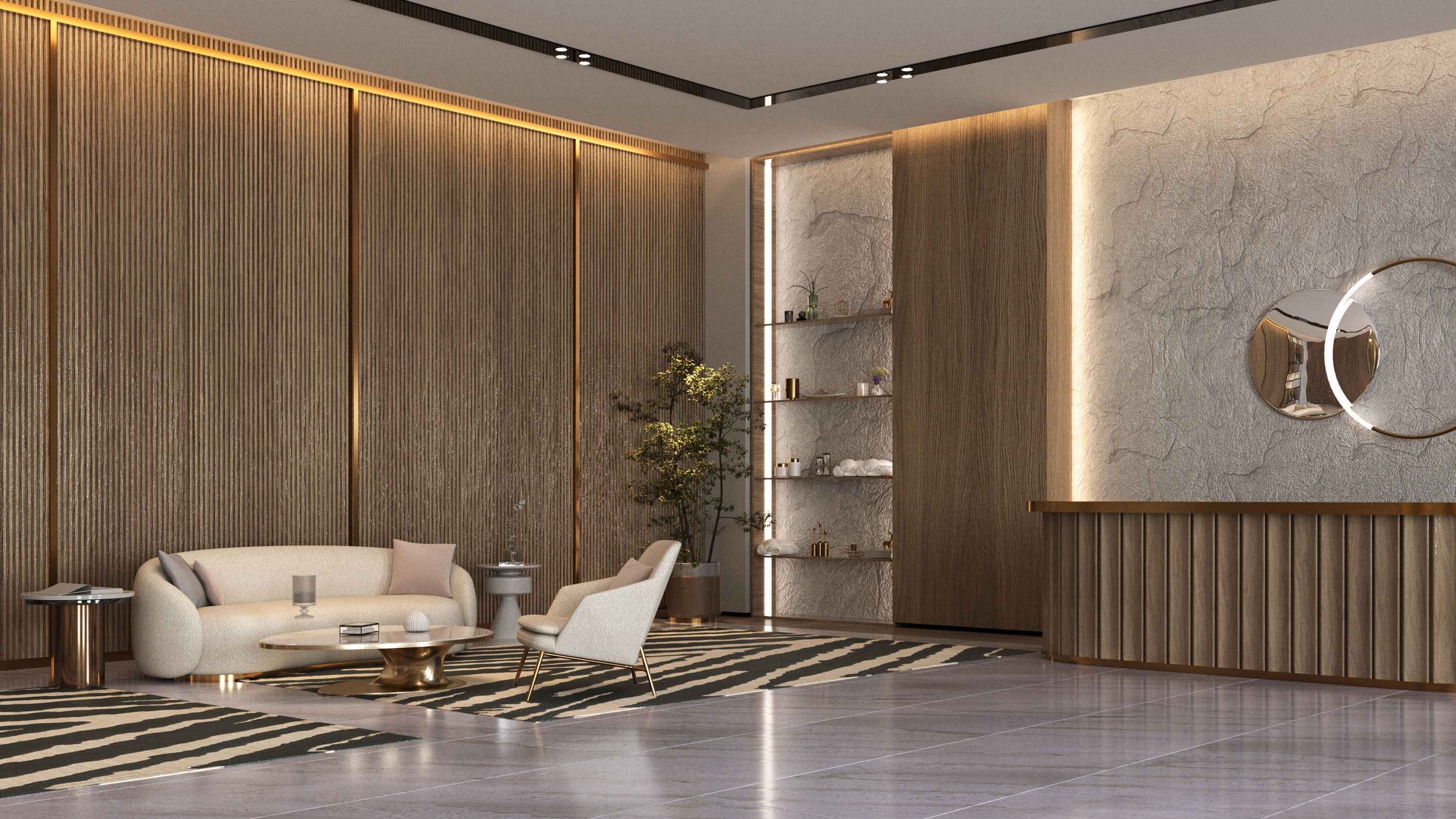 Sauna and pedicure massage center 3d model 3D model_3