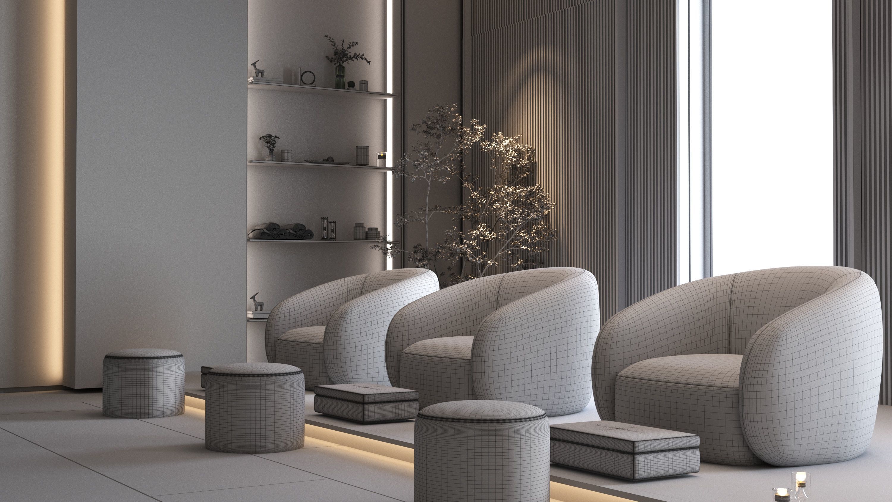 Sauna and pedicure massage center 3d model 3D model_8