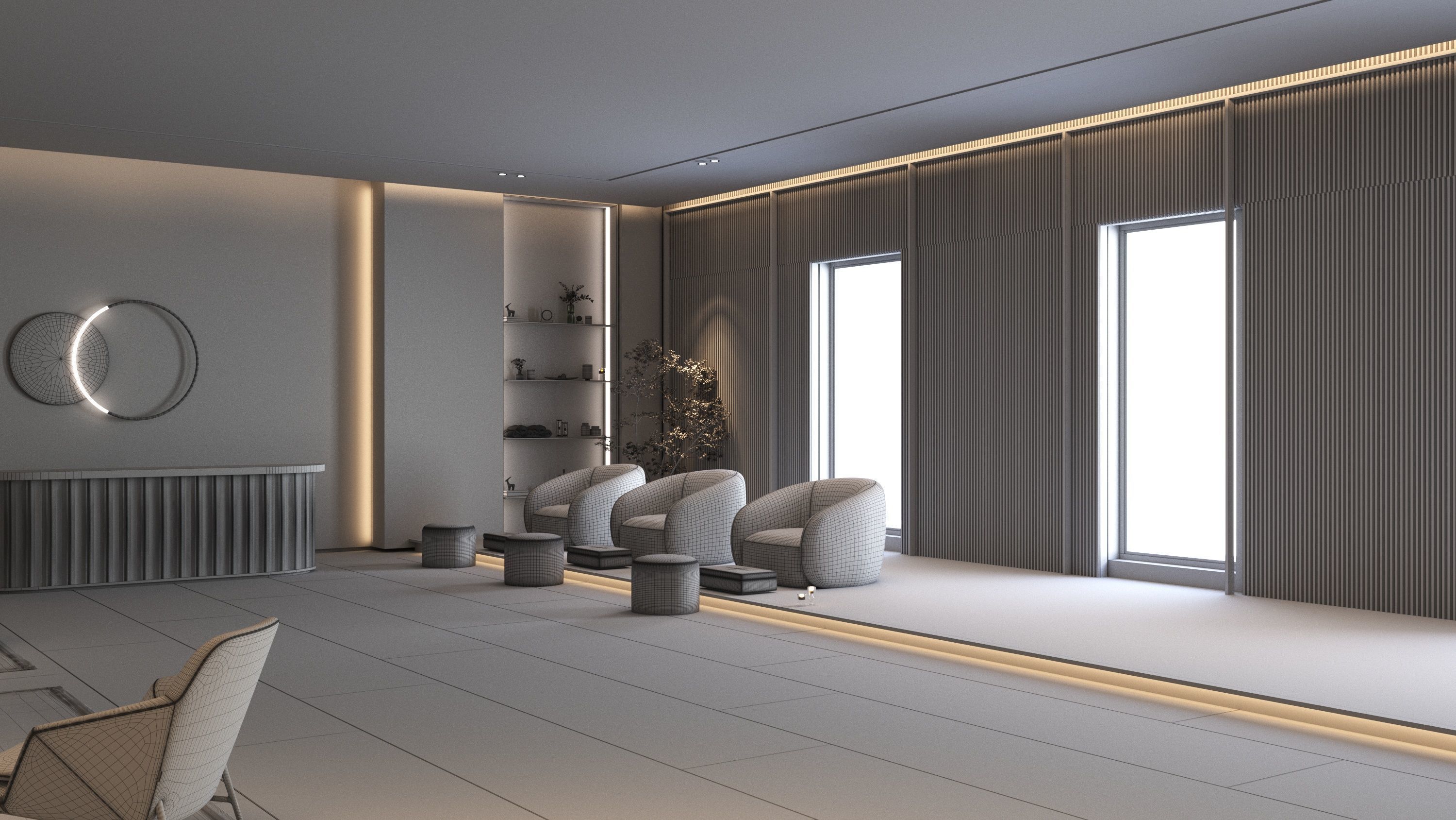 Sauna and pedicure massage center 3d model 3D model_6