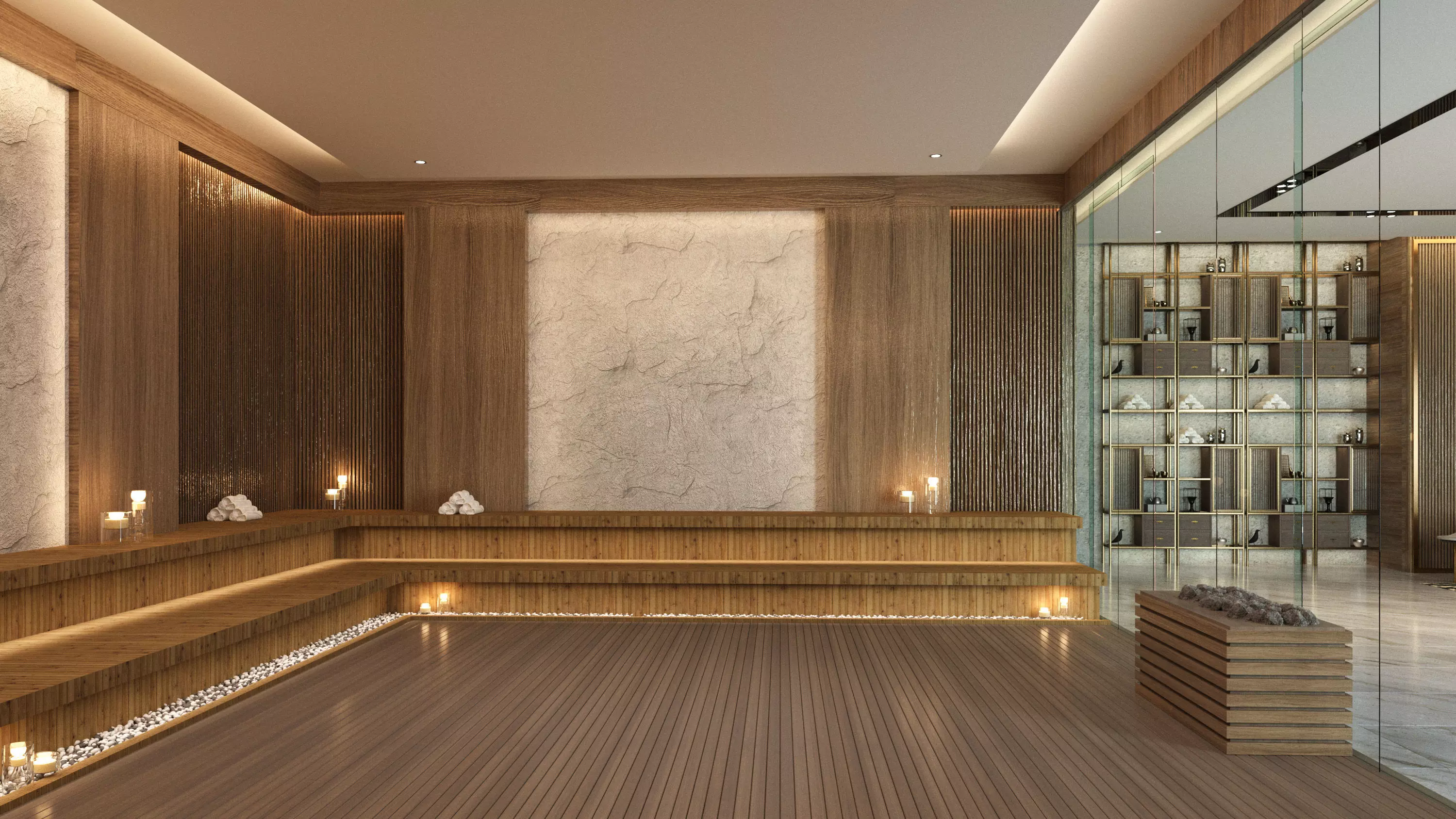 Sauna and pedicure massage center 3d model 3D model_0