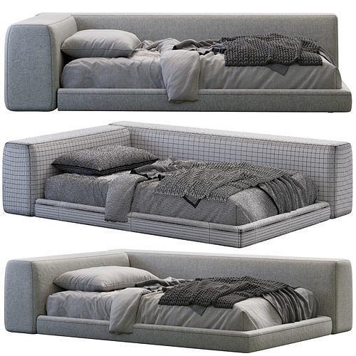 Siena Bed Kids By Como 3D model 7