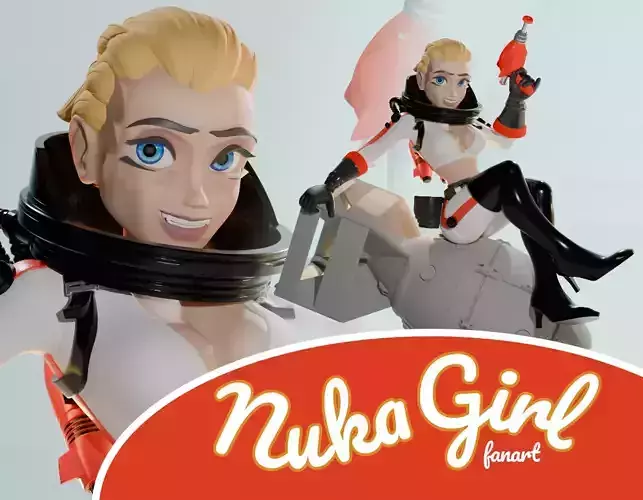 Nuka Girl Figure - Fan Art 3D print model