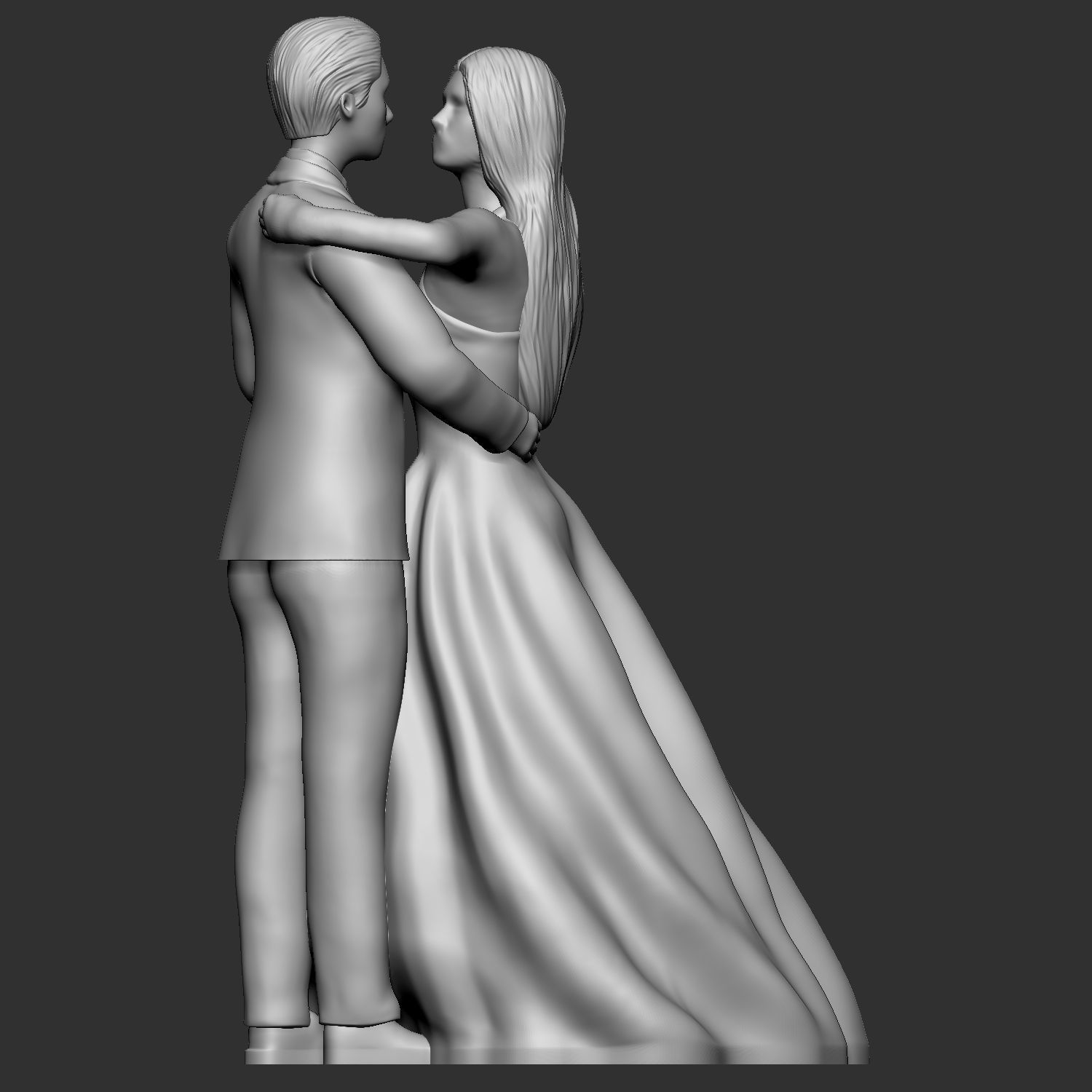 Wedding cake topper 2 3D print model_2