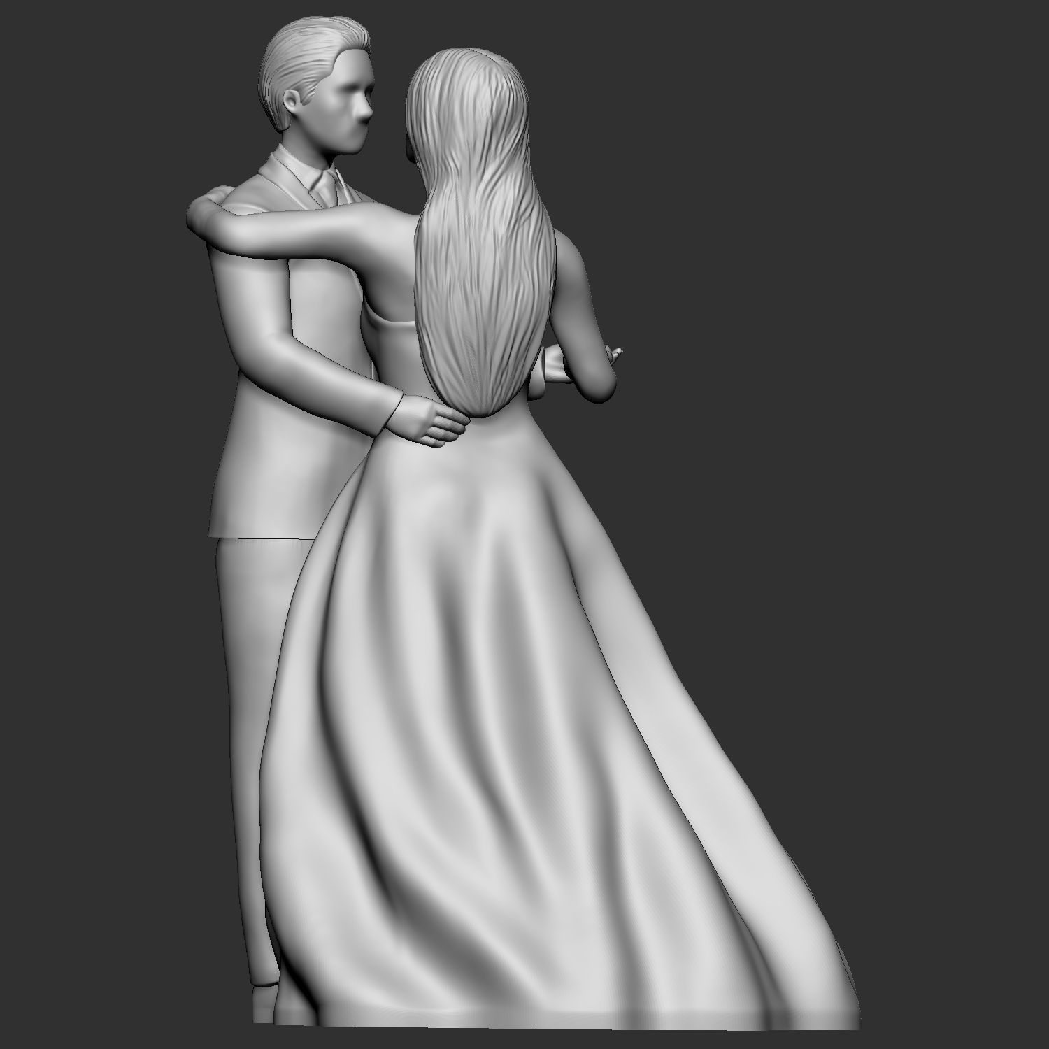 Wedding cake topper 2 3D print model_3