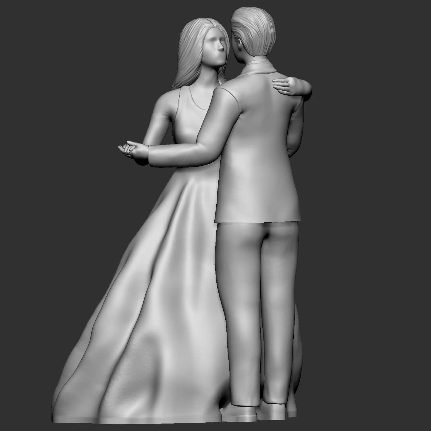 Wedding cake topper 2 3D print model_1