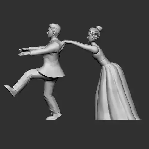 Wedding cake topper 3 3D print model