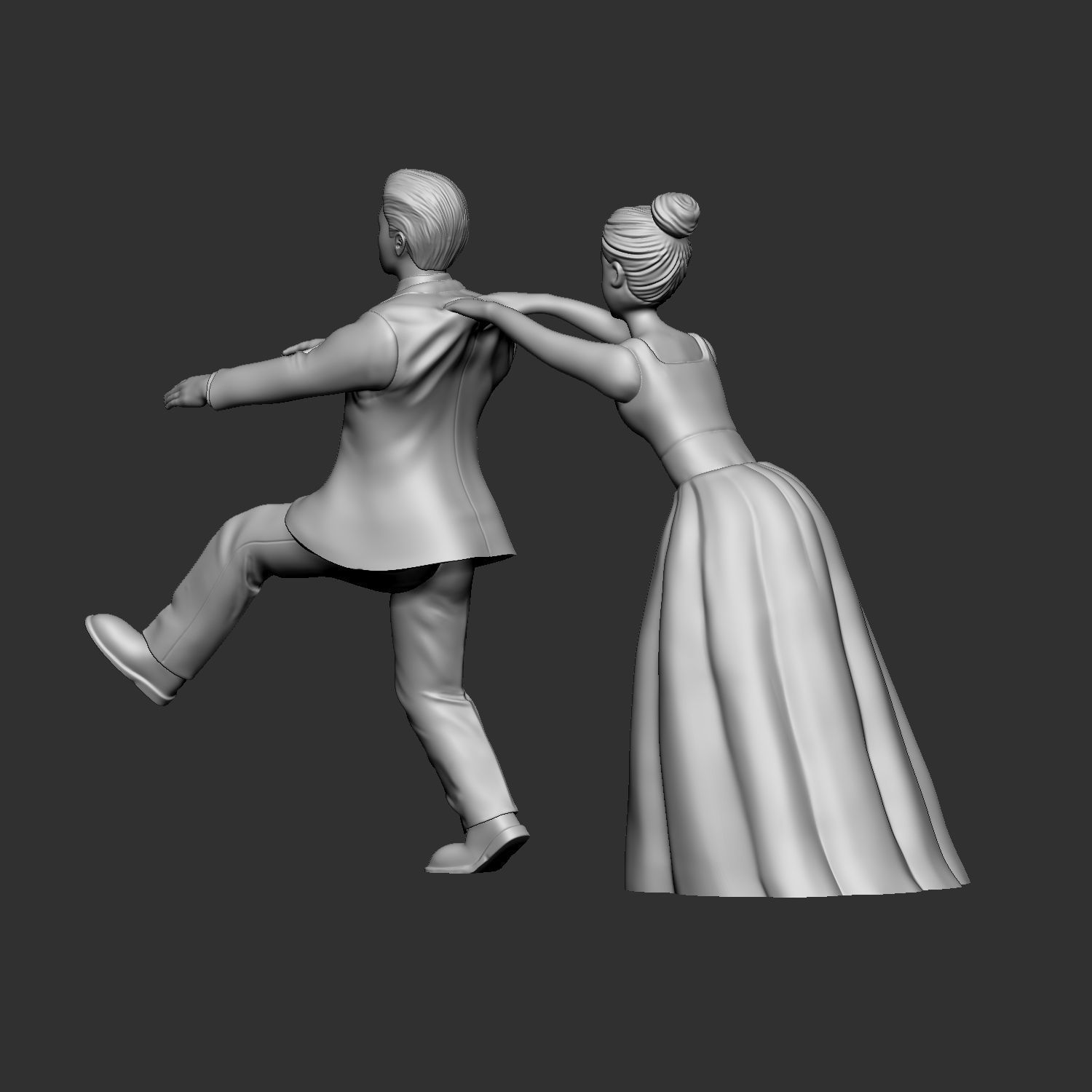 Wedding cake topper 3 3D print model_1