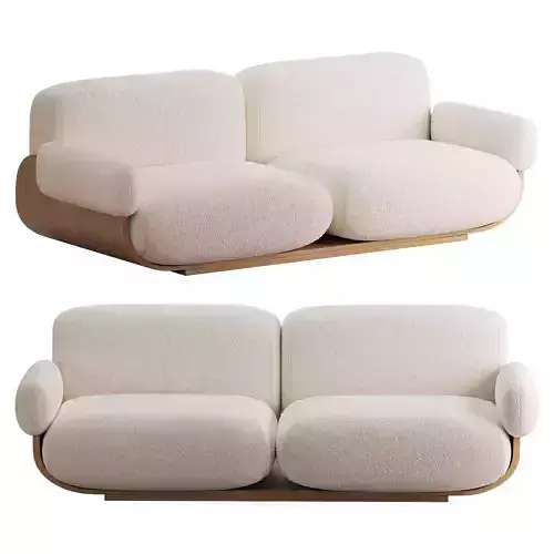 Cannoli Sofa Low-poly 3D model Cannoli Sofa Low-poly 3D model