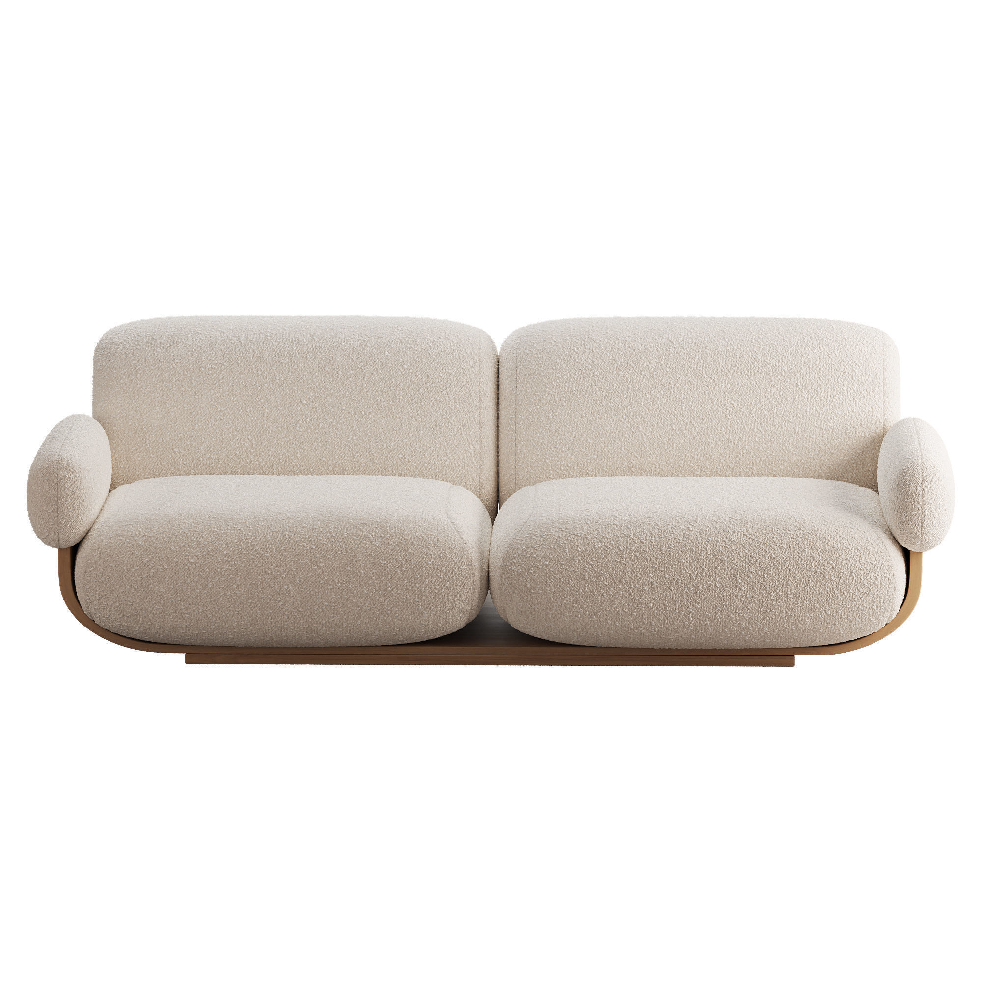 Cannoli Sofa Low-poly 3D model_4