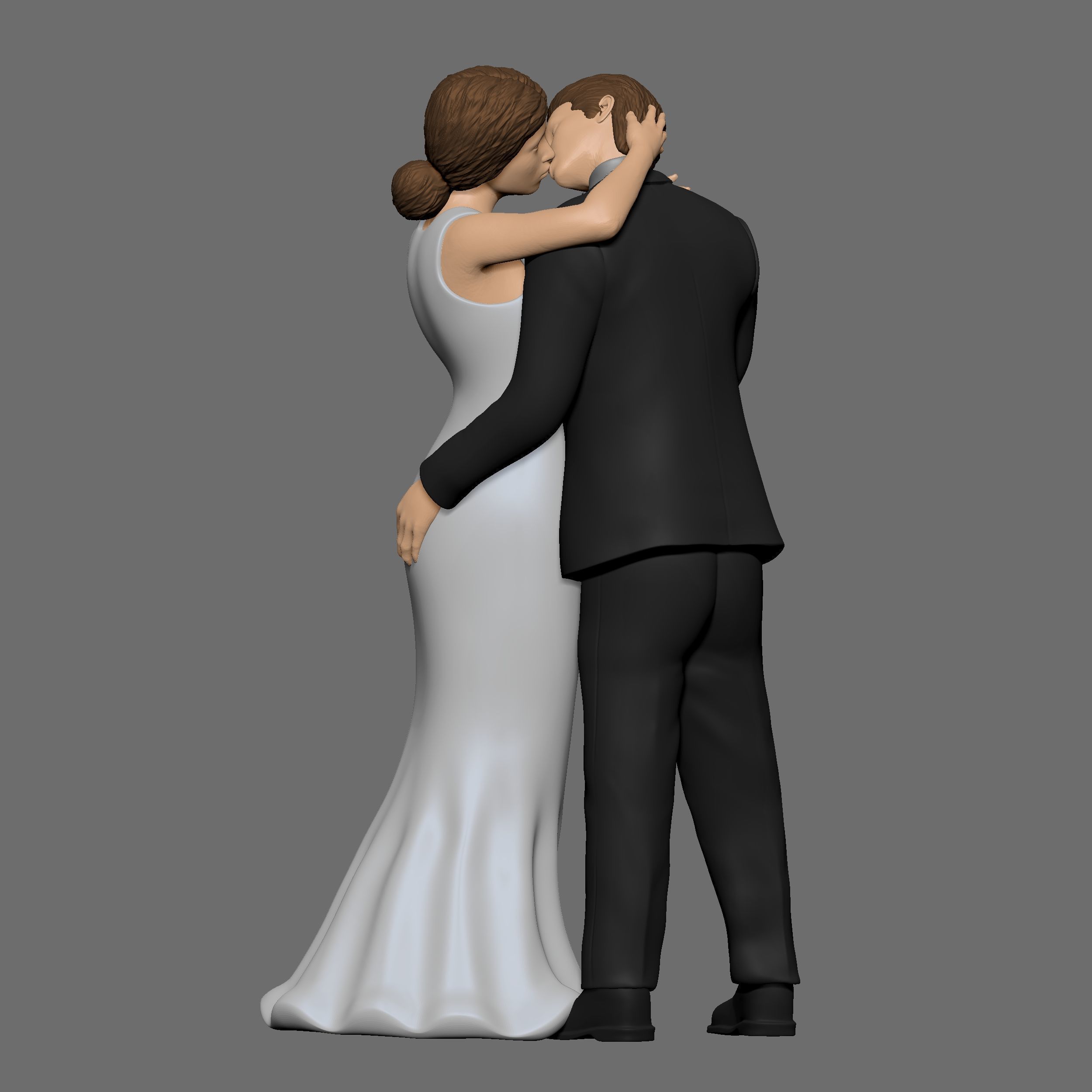Wedding cake topper 5 3D print model_3