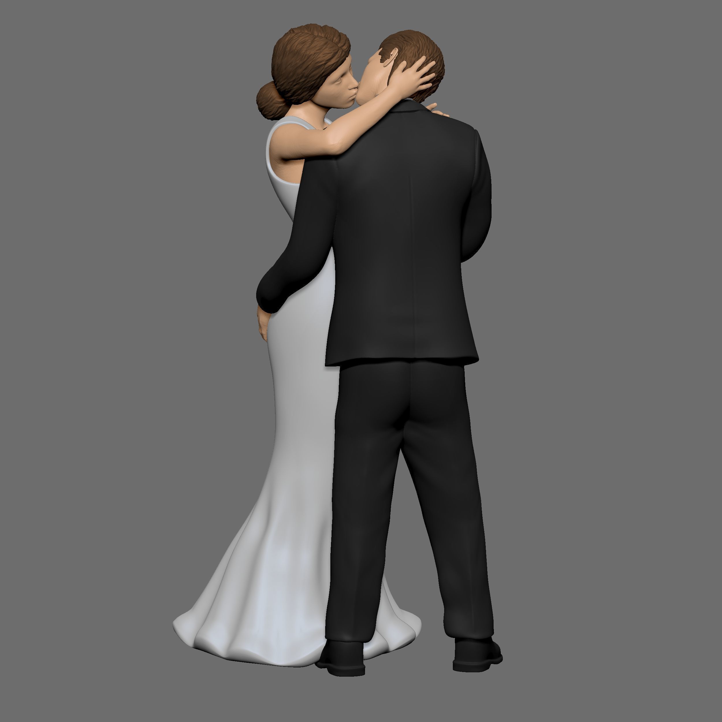 Wedding cake topper 5 3D print model_2