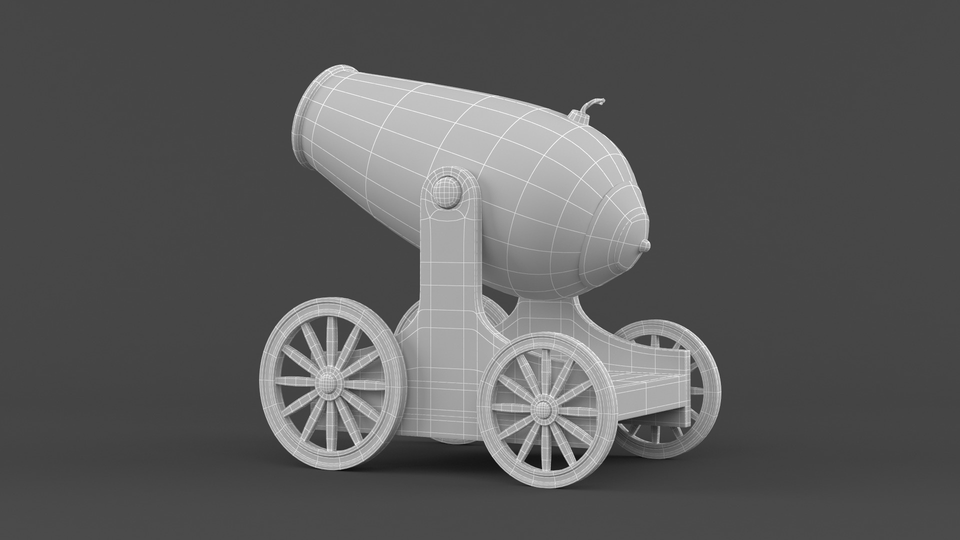Circus Cannon 3D model_9