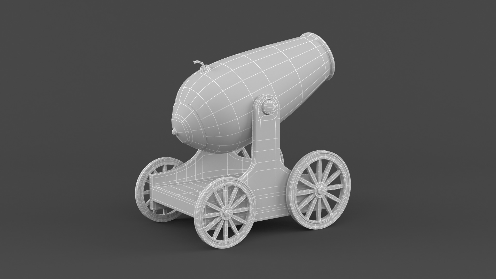 Circus Cannon 3D model_8