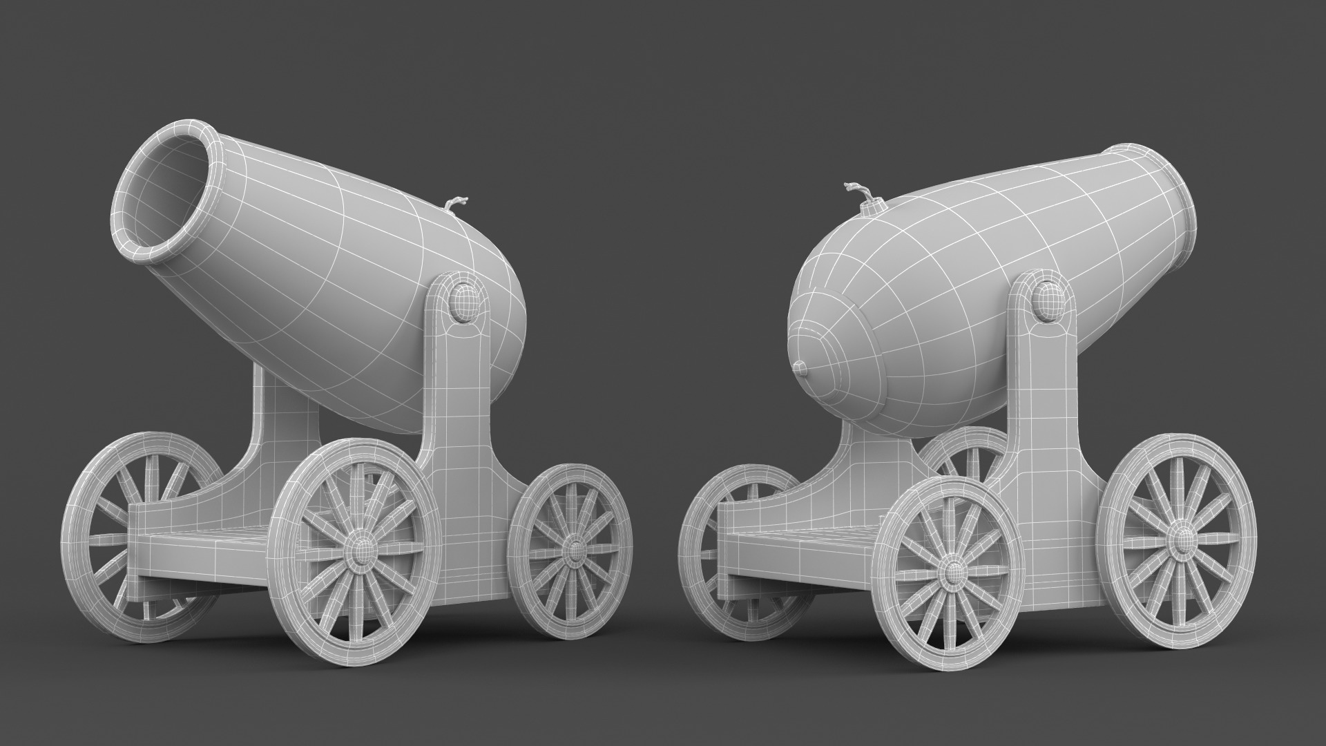 Circus Cannon 3D model_5
