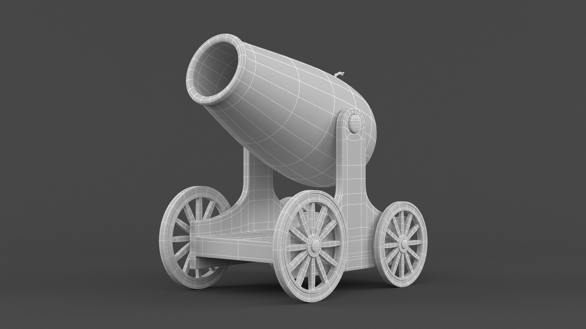 Circus Cannon 3D model_6