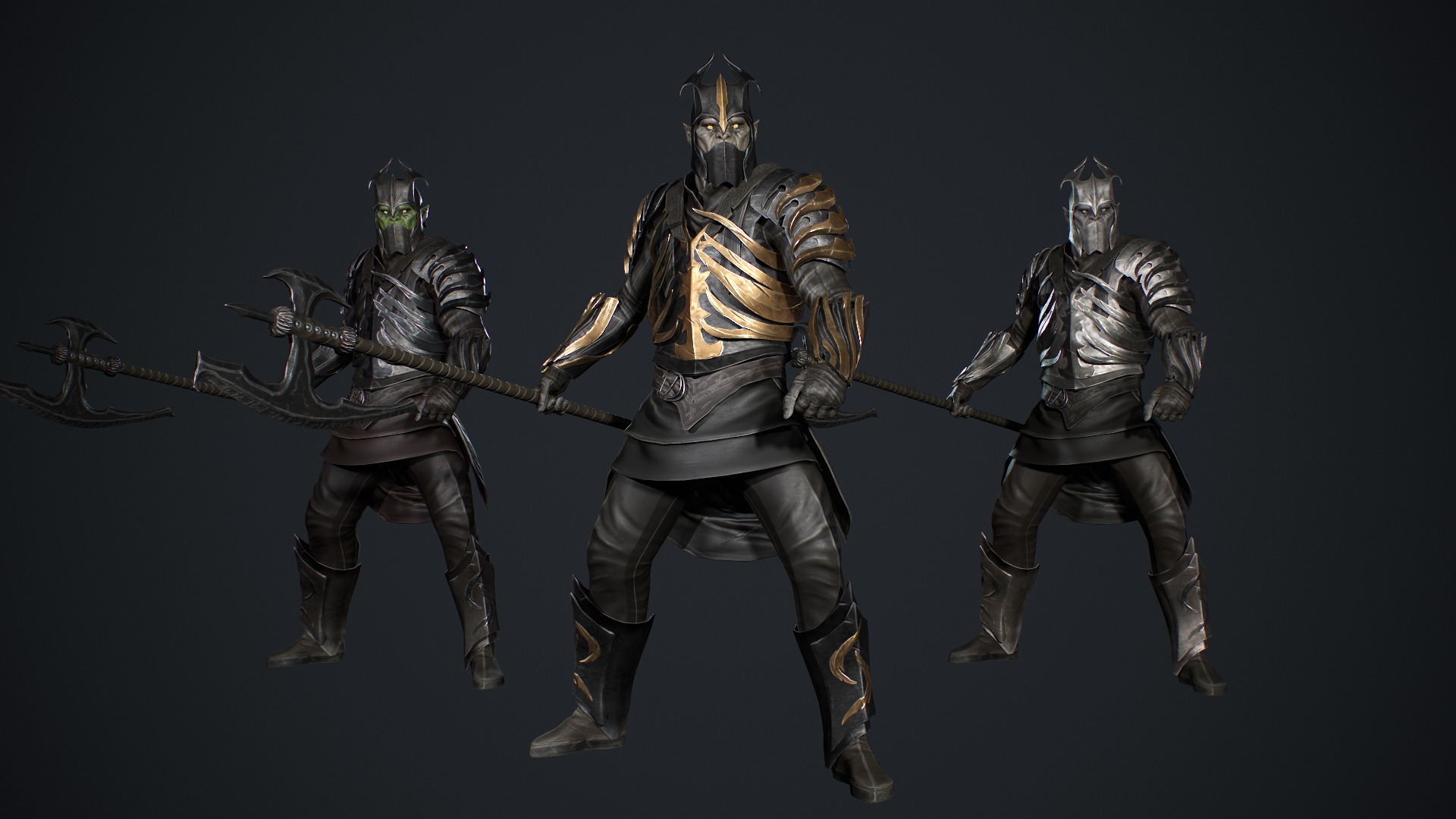 Orc 3 game ready Low-poly 3D model_6
