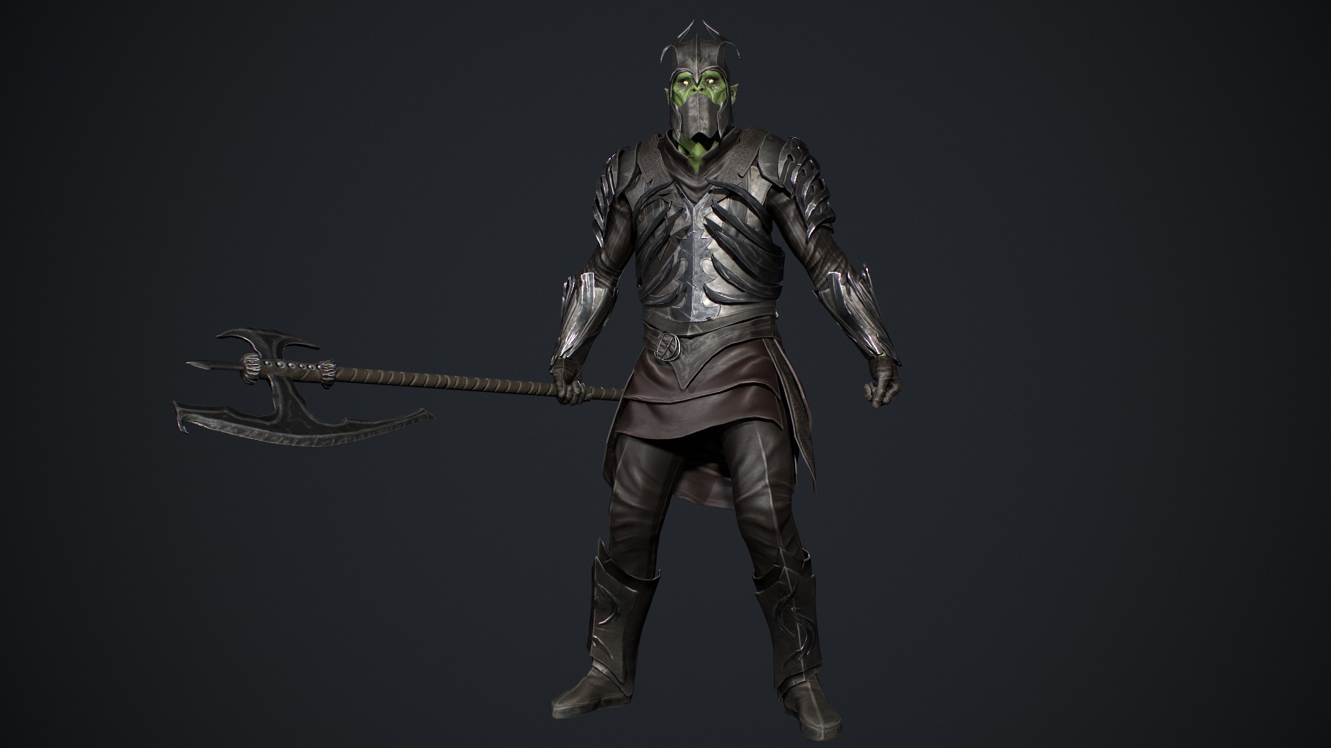 Orc 3 game ready Low-poly 3D model_14