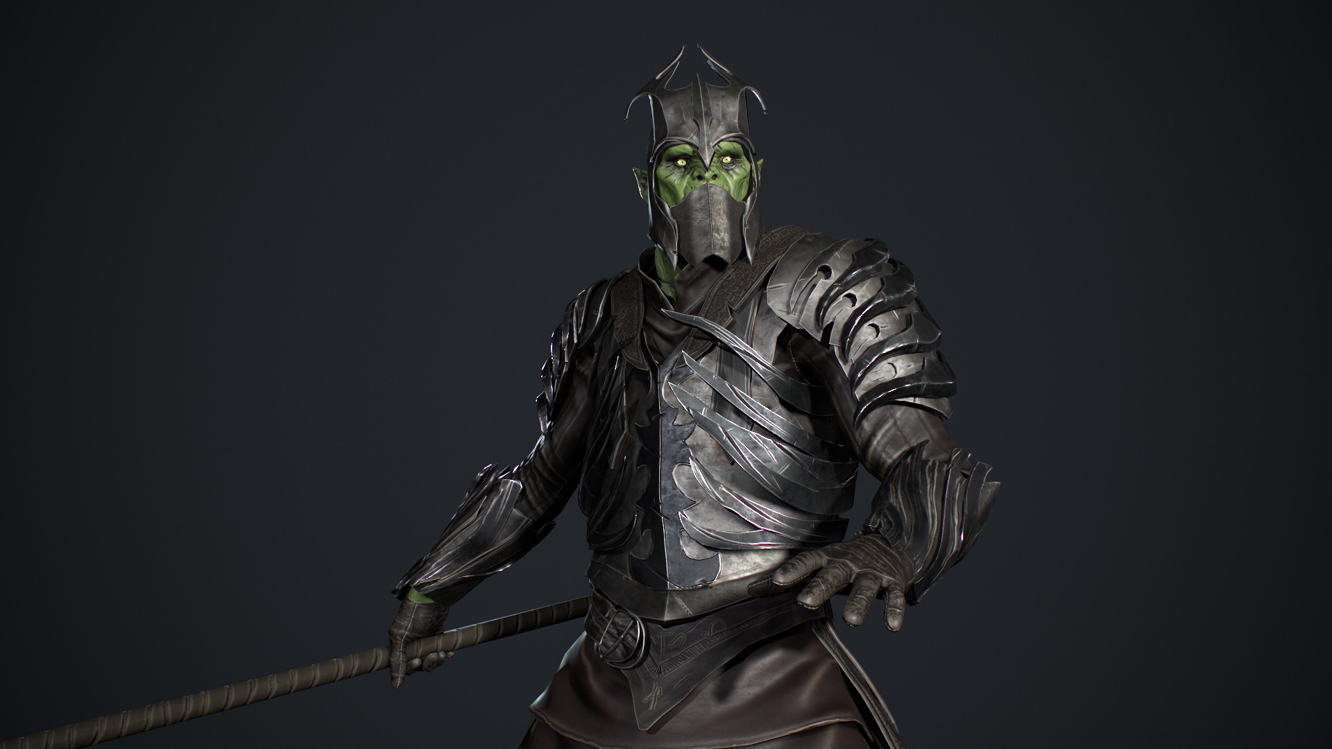 Orc 3 game ready Low-poly 3D model_13