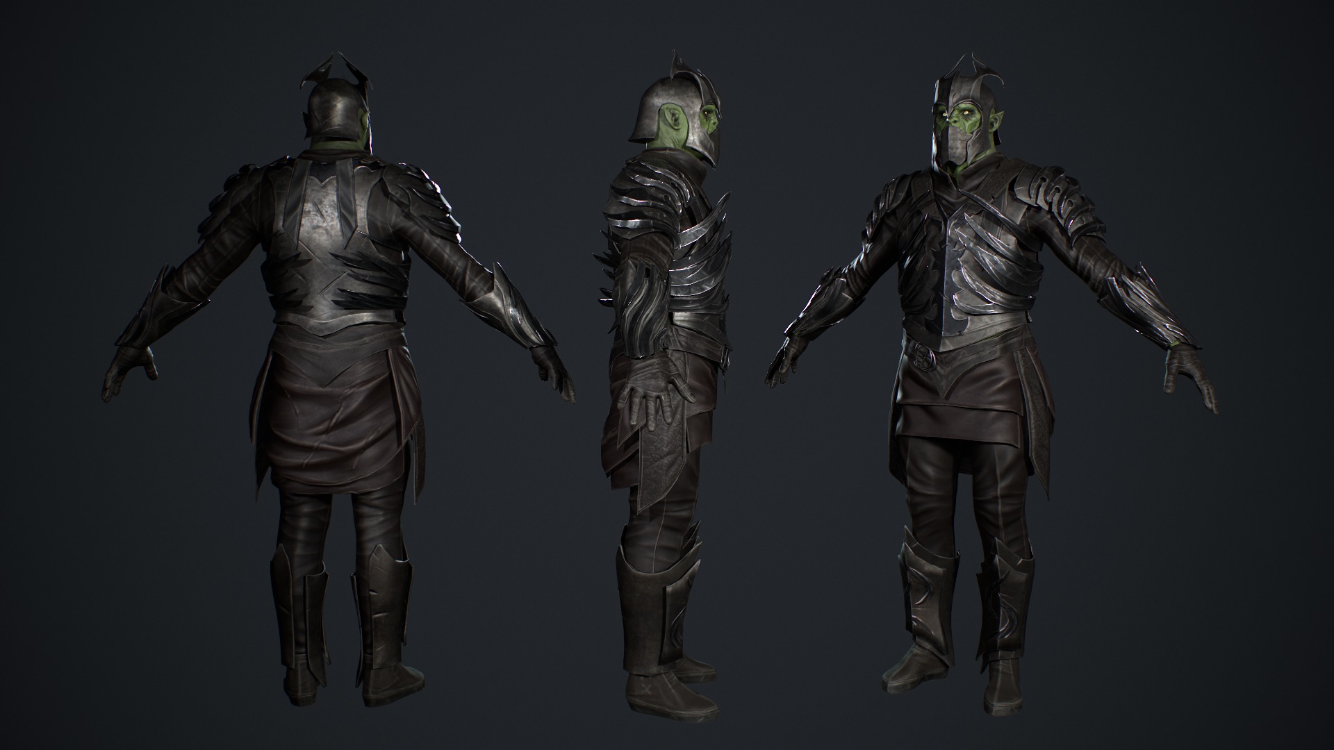 Orc 3 game ready Low-poly 3D model_9