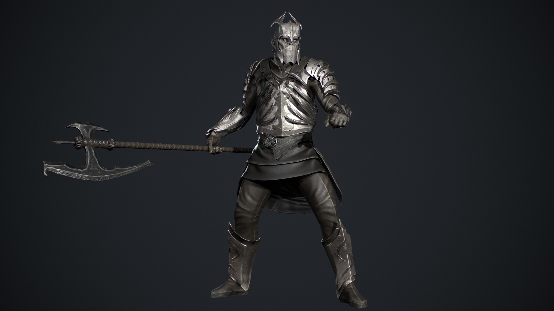 Orc 3 game ready Low-poly 3D model_17