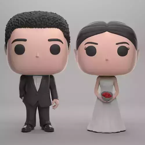 Funko Couple Wedding Cake Topper 02