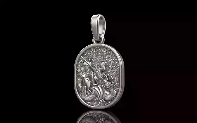 Saint George the Victorious pendant model 991