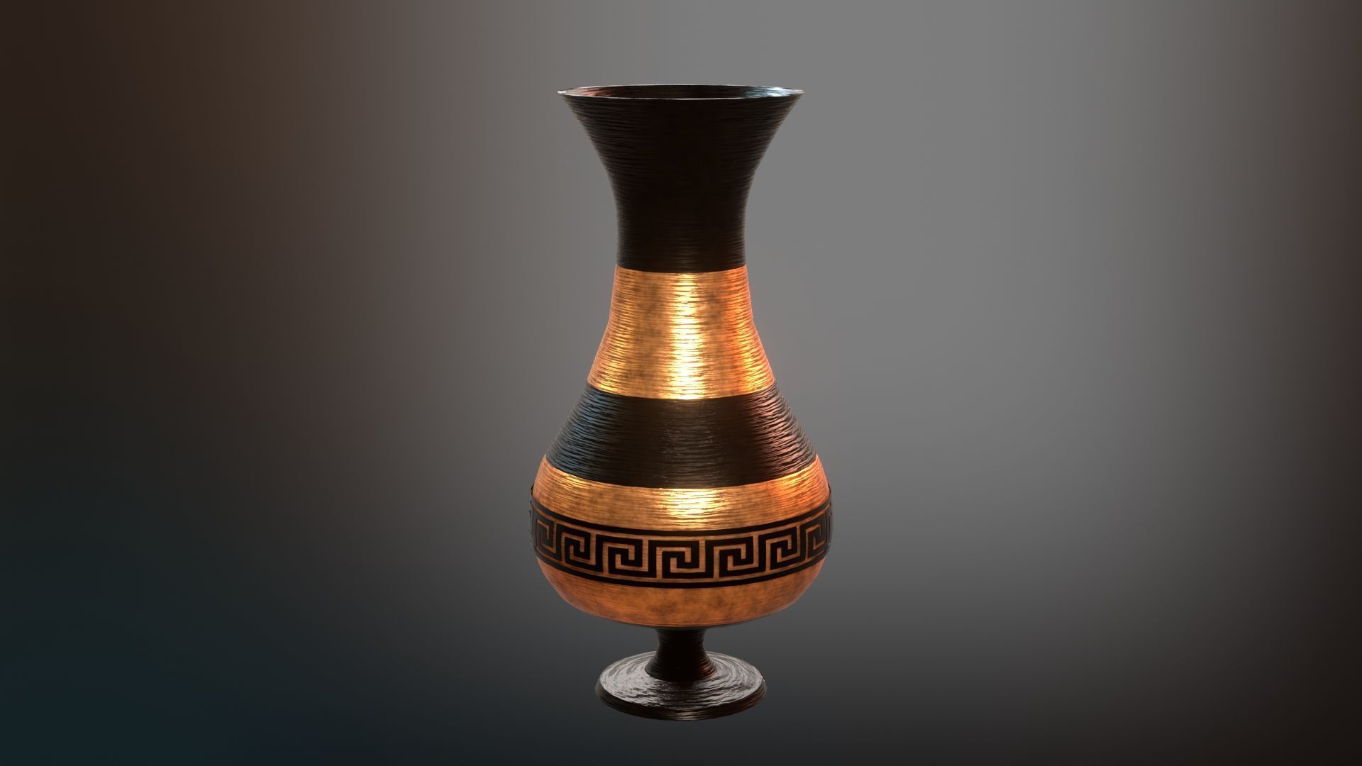 ancient greek pot 6 Low-poly 3D model_6