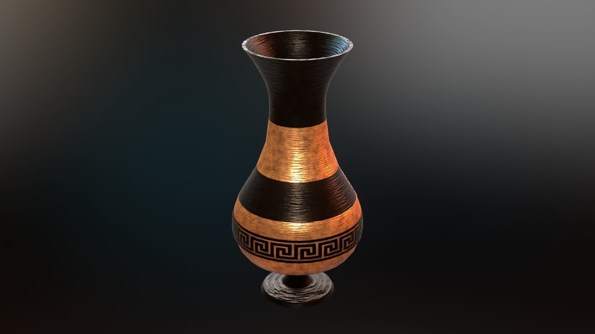 ancient greek pot 6 Low-poly 3D model_10