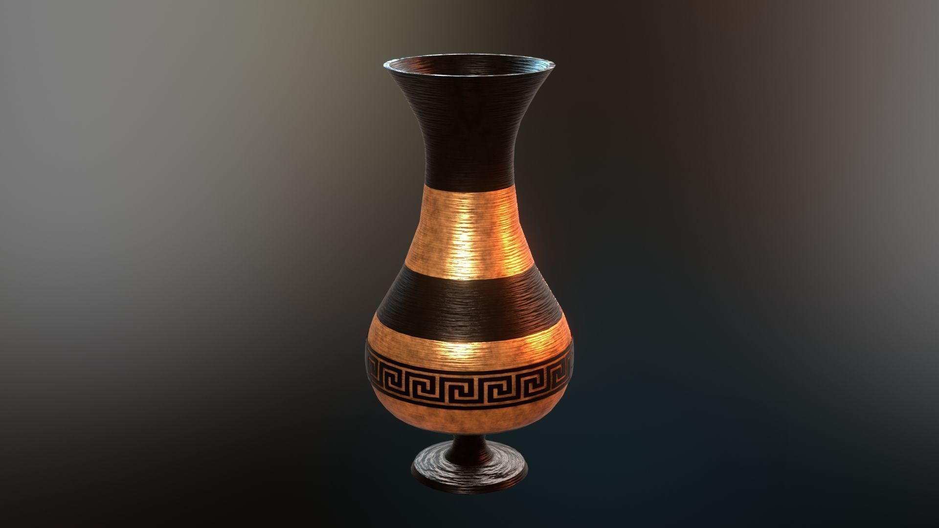 ancient greek pot 6 Low-poly 3D model_1