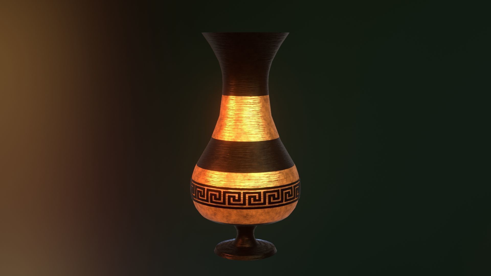 ancient greek pot 6 Low-poly 3D model_4