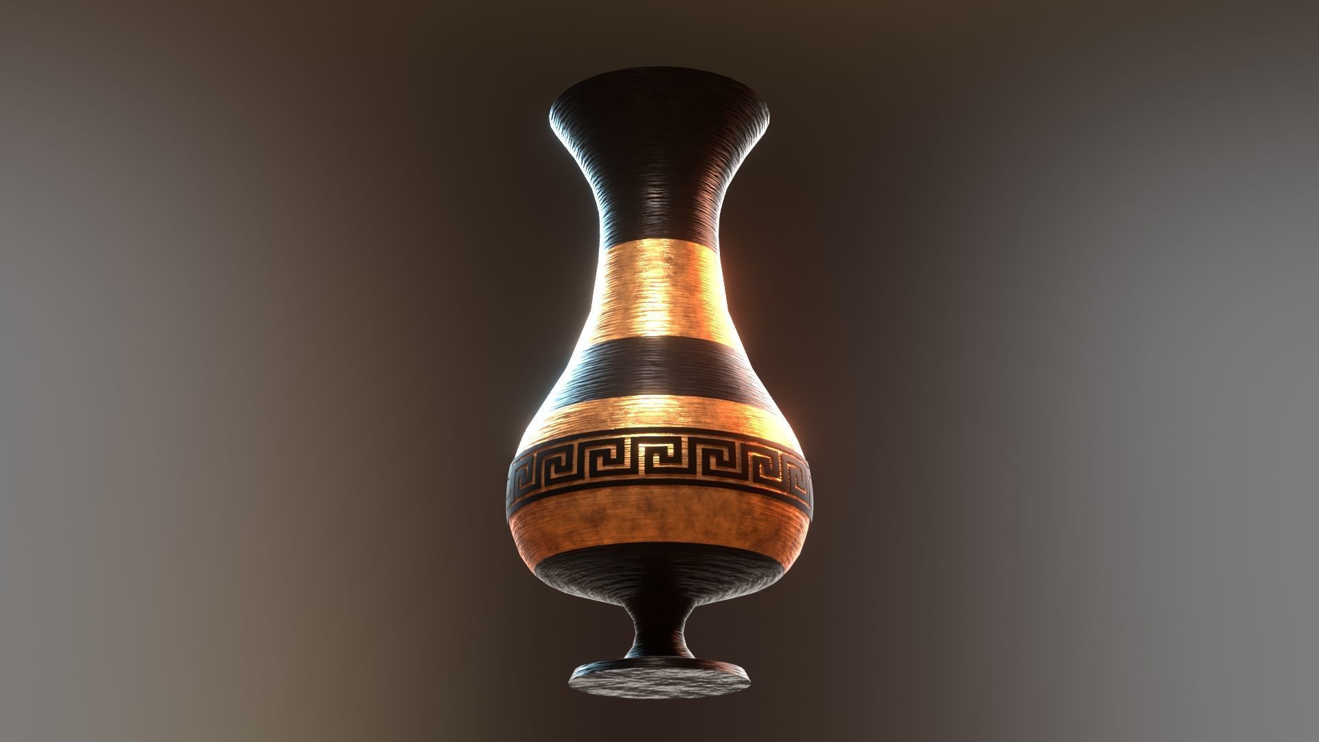 ancient greek pot 6 Low-poly 3D model_2