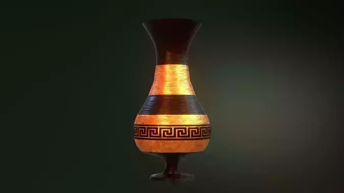 ancient greek pot 6 Low-poly 3D model
