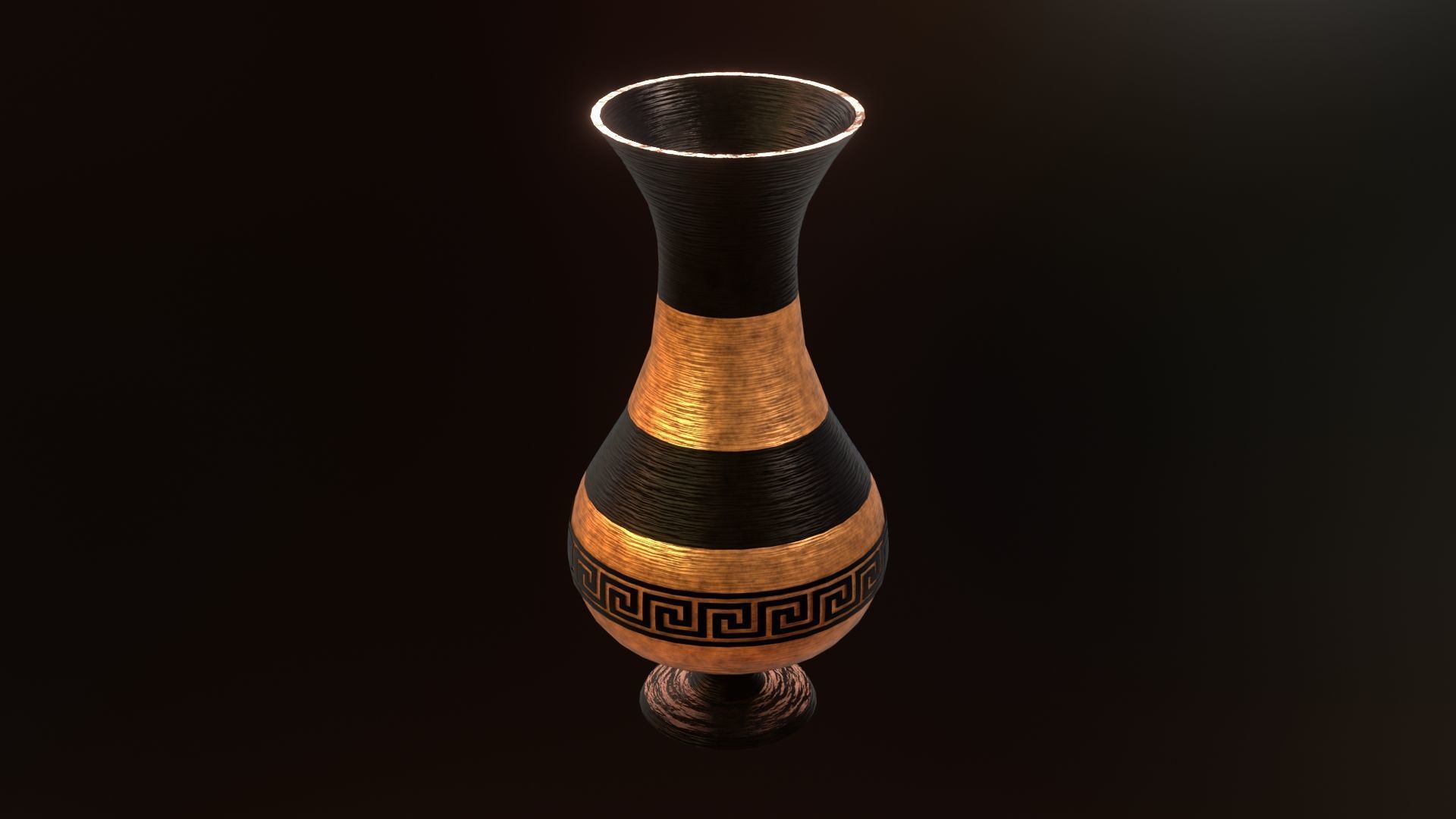 ancient greek pot 6 Low-poly 3D model_5