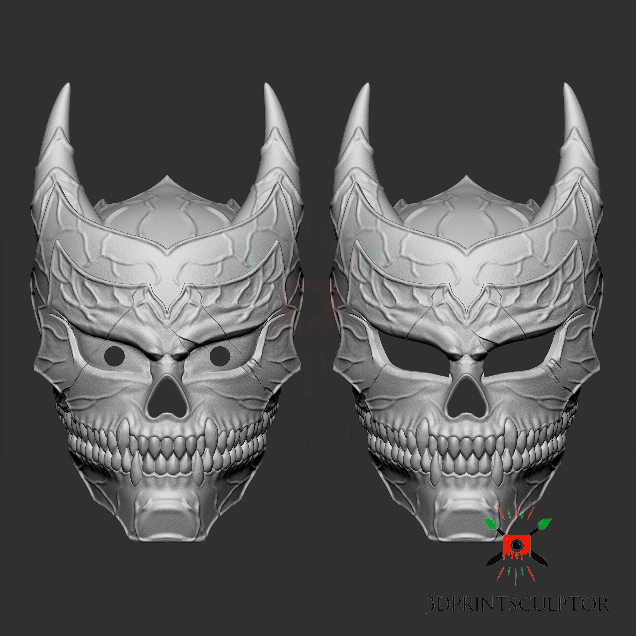 KAIJU NO 8 MASK FOR COSPLAY  3D print model_2