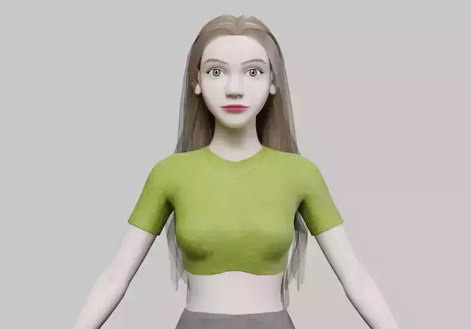 stylized cute Woman V31558 