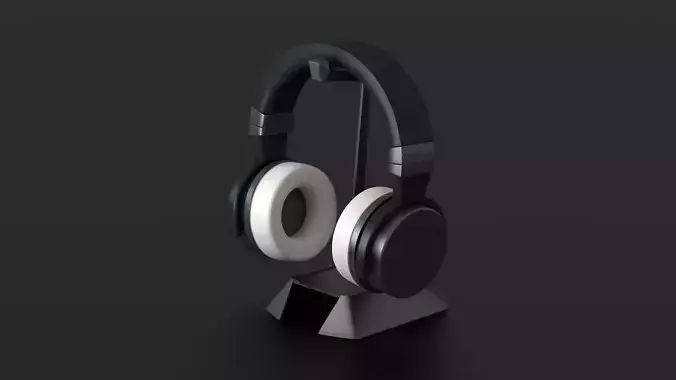 Futuristic Wireless Headphones - Innovative Design 3D model