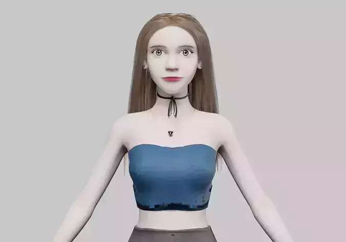 Pretty stylized woman V31424 