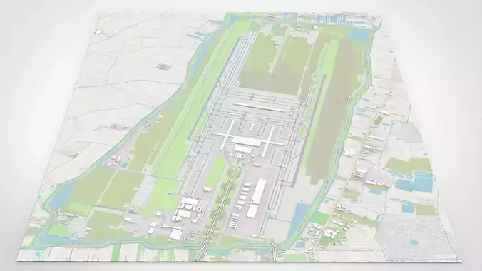 Suvarnabhumi Airport Bangkok 3D model