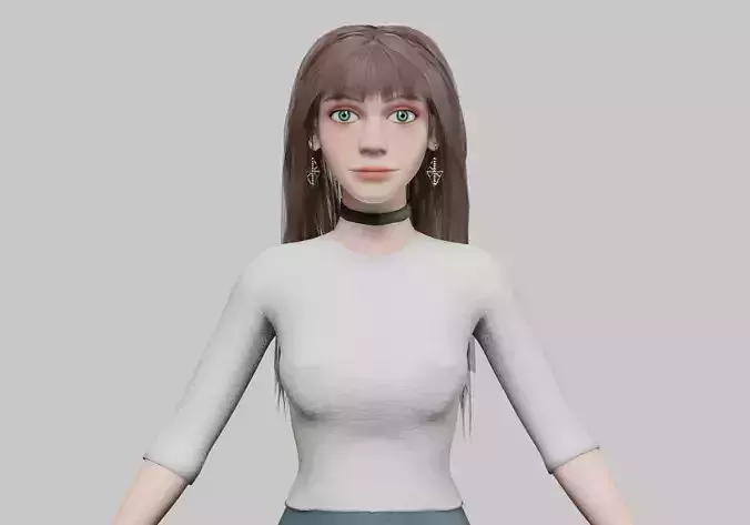 cute Young Woman V34330 