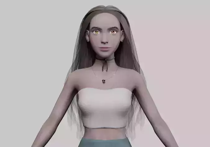 cute teen woman V31354 