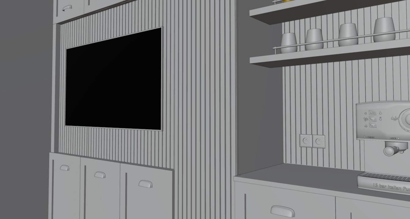 Coffe Kitchen 3D Model 3D model_9