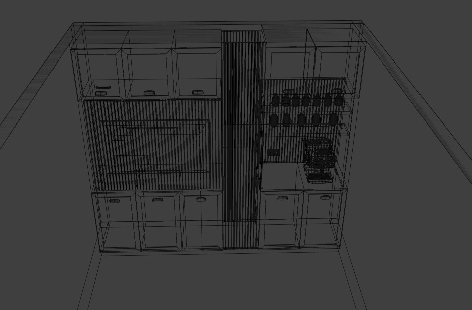 Coffe Kitchen 3D Model 3D model_7