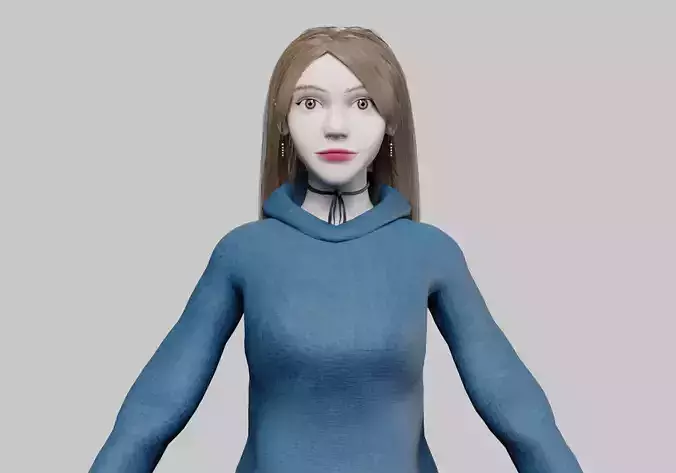 cute cool woman V34395 